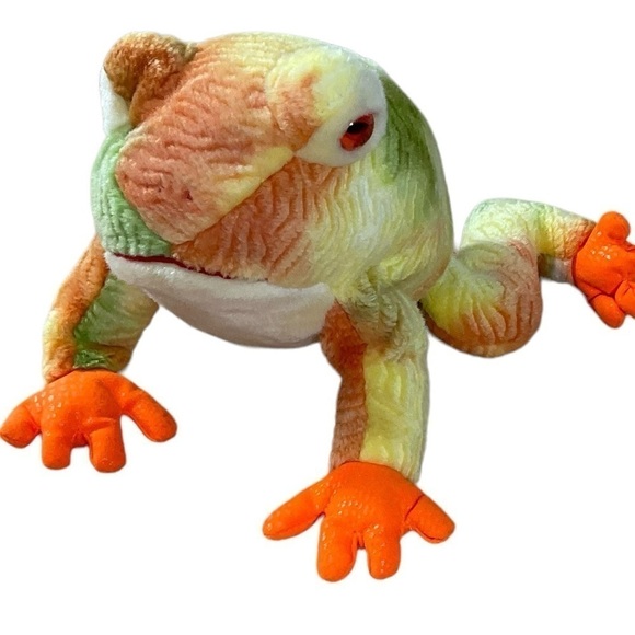 Prince The Frog Retired 2000 TY Beanie Buddy 13in Bullfrog Tie dye - Picture 4 of 10